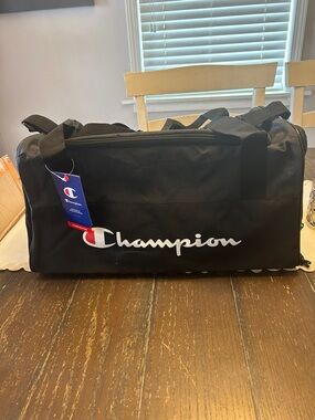 Champion Prologue Duffle Bag Black. NWT